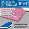 U.S. Art Supply; 36" x 48" Self-Healing Cutting Mat 5-Ply - Double-Sided Pink/Blue Craft Mat, Non-Slip Cutting Mats for Crafts, Sewing, Quilting, Scrapbooking; Category:Cutting Mats & Accessories; Image:3
